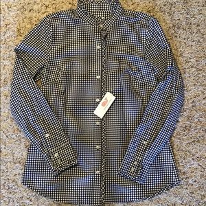 Vineyard Vines Black and White Checkered Button Down Shirt